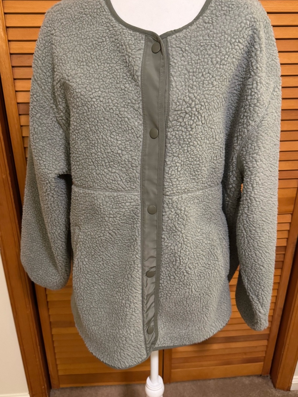 H&M Olive Green Teddy Fleece Jacket